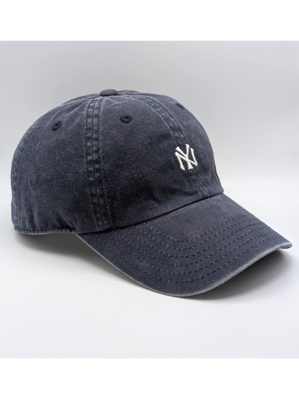 New York Yankees Hat American Needle Strap Back Navy Blue Denim Cooperstown Cap